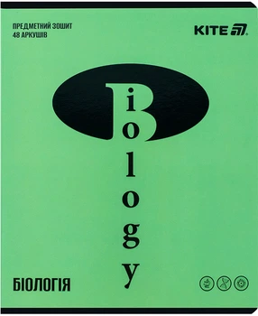 Набор предметных тетрадей Kite Bright Биология 48 листов Клетка 10 шт (K25-240-17)