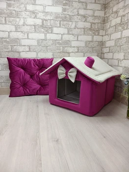 Будинок для собак та котиків Animals_joy Будка L 65*60 см(056)