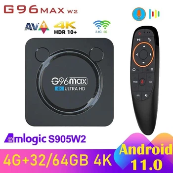 Приставка V-BOX G96 Max W2 4K 4/64 UltraHD Android11 ТВ-бокс Bluetooth