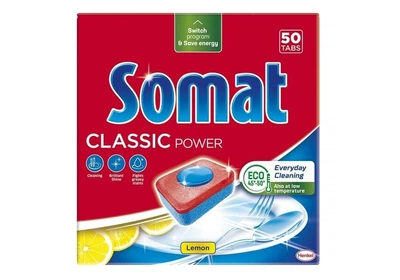 Таблетки для посудомийних машин безфосфатні Somat Classic Power 50 шт. (9000101809817)