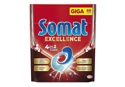 Таблетки для посудомоечных машин бесфосфатные Somat Excellence 60 шт. (9000101808087)