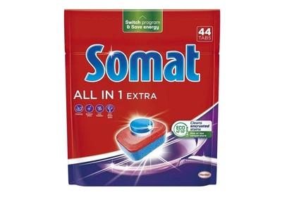 Таблетки для посудомоечных машин бесфосфатные Somat All in 1 Extra 44 шт. (9000101809190)