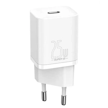 Мережевий зарядний пристрій Baseus Super Si Quick Charger 1C 25W EU CCSP020102 White