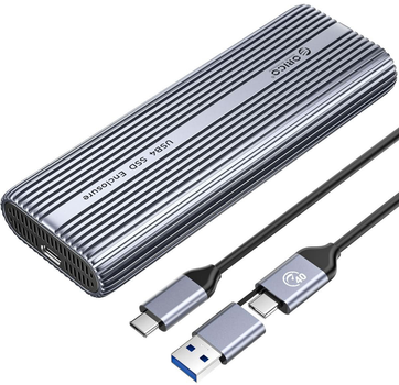 Kieszeń zewnętrzna Orico M.2 NVMe USB-C 40 Gbps Grey (ACOM2-U4-GY-BP)