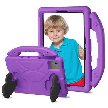 Противоударный детский силиконовый чехол EVA Kids Like с подставкой на Lenovo Idea Tab 11" TB336FU, TB336ZU / Xiaoxin Pad 11 2025 (Фиолетовый)