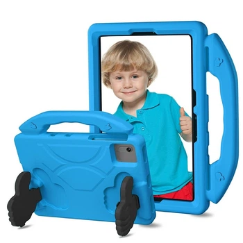 Противоударный детский силиконовый чехол EVA Kids Like с подставкой на Lenovo Idea Tab 11" TB336FU, TB336ZU / Xiaoxin Pad 11 2025 (Голубой)