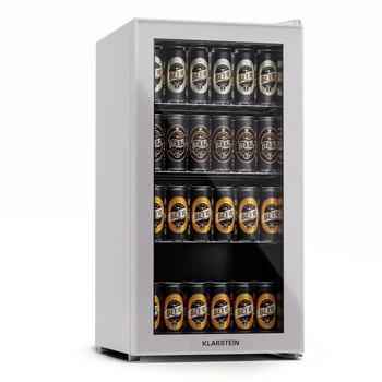 Холодильник для напитков Klarstein Beersafe 74 Slim со стеклянной дверью, 74 литра Белый (10045533)