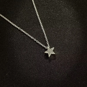 Кулон зірка у вигляді зірки STAR підвіска зірочка срібляста
