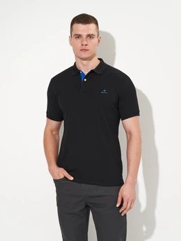 Поло длинное мужское Gant 11671 S Черное (smt2000000042336)