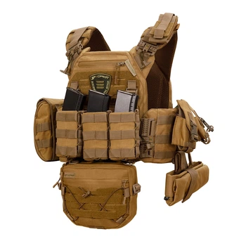 Плитоноска Warmor gen.3 Pro Max XL Койот. Система швидкого скидання. 7 підсумок. (Великого розміру) (00000002457)