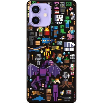 Силиконовый чехол бампер Candy для Iphone 11 с картинкой Minecraft Майнкрафт