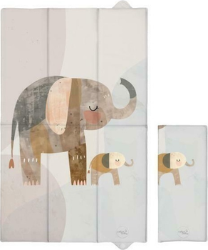 Матрац сповивальний складаний Ceba Baby Basic великий Elephant Family 50 x 80 см (5907672345543)