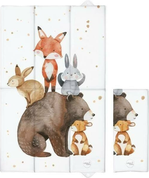 Матрац сповивальний складаний Ceba Baby Basic великий Forest Friends 50 x 80 см (5907672345567)