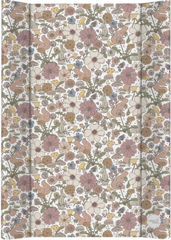 Mata do przewijania Ceba Baby Basic miękka profilowana Garden 50 x 70 cm (5907672342337)