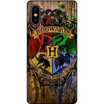 Силиконовый бампер чехол Candy для Iphone XS Max с рисунком Hogwarts Хогвартс Гарри Поттер Harry Potter