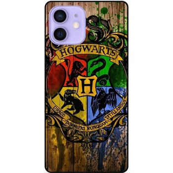 Силиконовый бампер чехол Candy для Iphone 12 с рисунком Hogwarts Хогвартс Гарри Поттер Harry Potter
