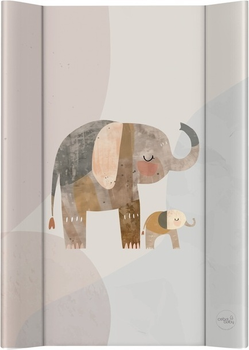 Mata do przewijania Ceba Baby Basic twarda Elephant Family 50 x 70 cm (5907672345130)