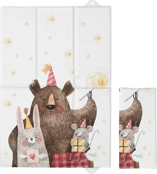 Mata do przewijania skladana Ceba Baby Basic Celebration 40 x 60 cm (5907672346595)