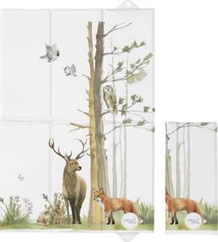 Mata do przewijania skladana Ceba Baby Basic Woodland 60 x 40 cm (5907672342634)