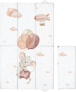 Матрац сповивальний складаний Ceba Baby Basic великий Mouse 50 x 80 см (5907672342375)