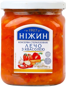 Лечо Ніжин с фасолью 460 г (4823006805303)
