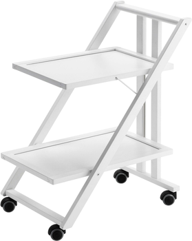 Stolik serwingowy Arredamenti Italia Simpaty biały 64x45 cm (8023856575029)