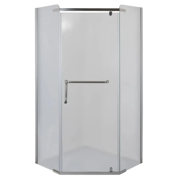 Душевая кабина с низким поддоном Mixxus LINES SCT01-90x90x198-TR CHROME прозрачное стекло 6мм (MI6913)