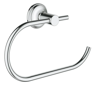 Тримач для туалетного паперу настінний Essentials Authentic нержавіюча сталь Grohe хромований (00144683)