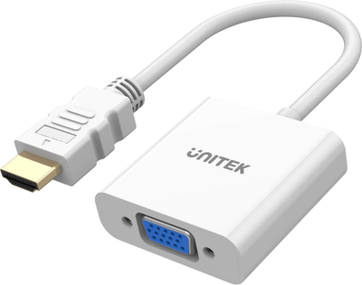 Adapter Unitek HDMI - VGA White (Y-6333C01)
