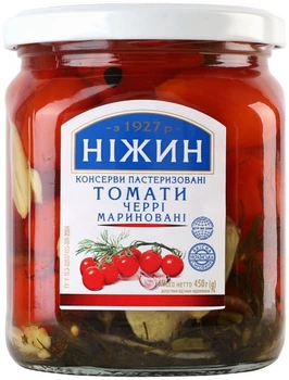 Томати Ніжин Черрі мариновані 450 г (4823006805549)