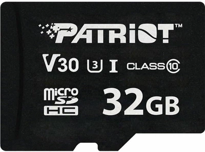 Карта памяти Patriot VX microSDHC 32GB UHS-I U3 V30 (PSF32GVX31MCH)