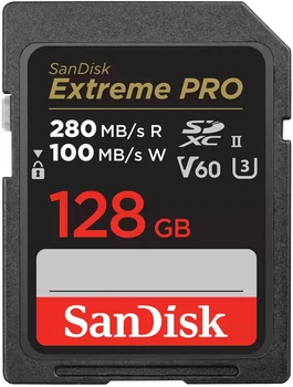 Карта памяти SANDISK Extreme Pro SDXC 128GB UHS-II U3 V60 (SDSDXEP-128G-GN4IN)