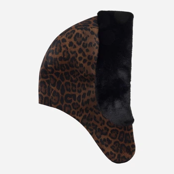 Капор жіночий Vilss Empty Chashemir/Chinchilla Empty Conerentola Leopard VL2112-L1-Bl-E One Size Лео Коричневий/Чорний
