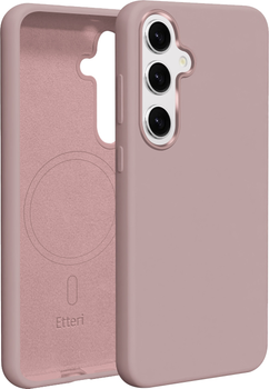 Etui plecki Etteri Silicone Mag do Samsung Galaxy S25 Light pink (GSM192084)