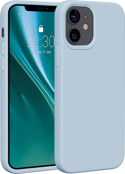 Панель Etteri Silicone Case do Apple iPhone 12 / 12 Pro 6.1 Light blue (GSM183521)