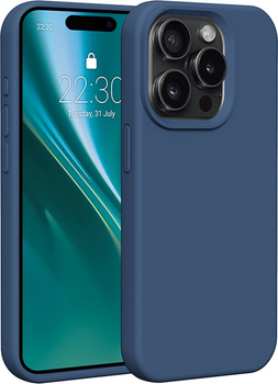 Панель Etteri Silicone Case do Apple iPhone 15 Pro 6.1 Dark blue (GSM183465)