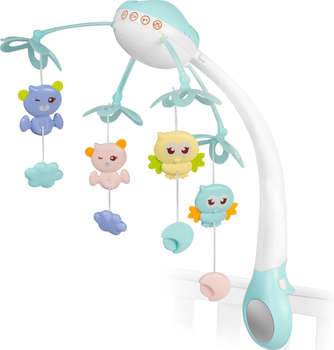Карусель для дитячого ліжечка з проектором RICOKIDS RK-813 Блакитна (5903890607197)