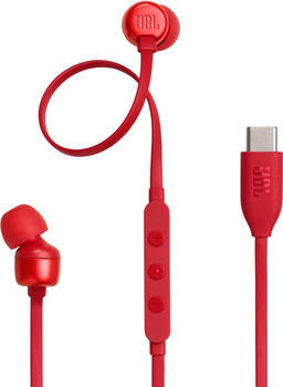 Навушники JBL Tune 310C USB-C Red (JBLT310CRED)