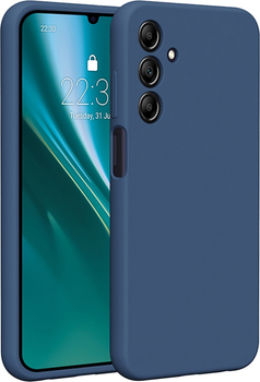 Etui plecki Etteri Silicone Case do Samsung Galaxy A25 5G global Dark blue (GSM183461)