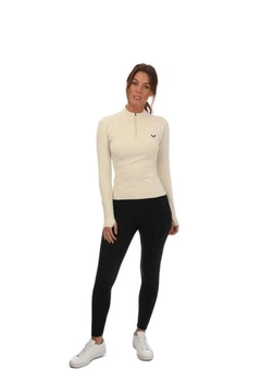 Женский лонгслив Zip женский Castore Песочный (CF0338 sand LPP (XS)