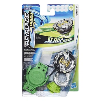 Бейблейд c пусковым устройством Hasbro Beyblade Burst Turbo Slingshock Forneus F4 Черный
