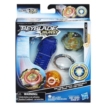 Бейблейд c пусковым устройством Hasbro Beyblade Burst Evolution Rip Fire Starter Pack Roktavor R2 Разноцветный