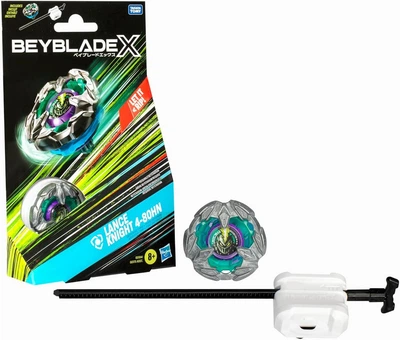 Бейблейд c пусковым устройством Hasbro Beyblade X Lance Knight 4-80HN Starter Pack G0184
