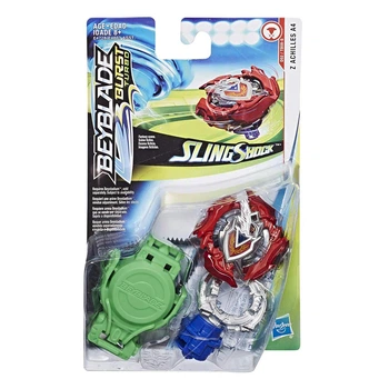 Бейблейд c пусковым устройством Hasbro Beyblade Burst Turbo Slingshock Z Achilles A4 Красный