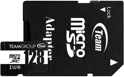 Карта памяти Team Group Classic microSDXC 128GB UHS-I U1 V10 + SD-адаптер (TUSDX128GCL10U03)