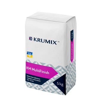 Шпаклівка універсальна гіпсова Krumix KM MultiFinish 5 кг
