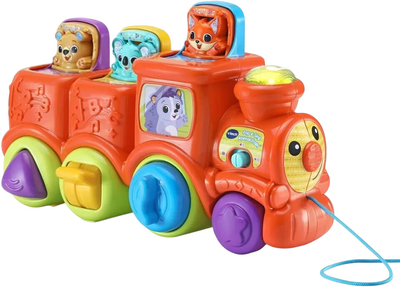 Музичний потяг з тваринами VTech Roll & Surprise Animal Train англійська мова (3417765549038)