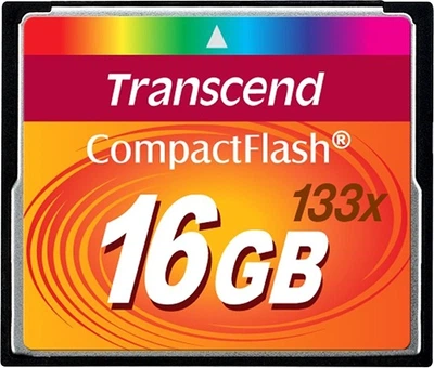 Карта памʼяті Transcend CompactFlash CF 133 16GB (TS16GCF133)