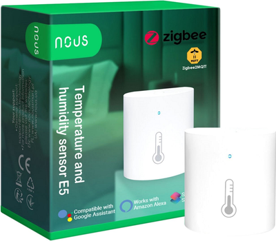 Inteligentny czujnik temperatury Nous E5 ZigBee White (5907772033890)
