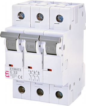 Wyłącznik automatyczny ETI ETIMAT 6 3p C 32 A 6 kA (2145519)